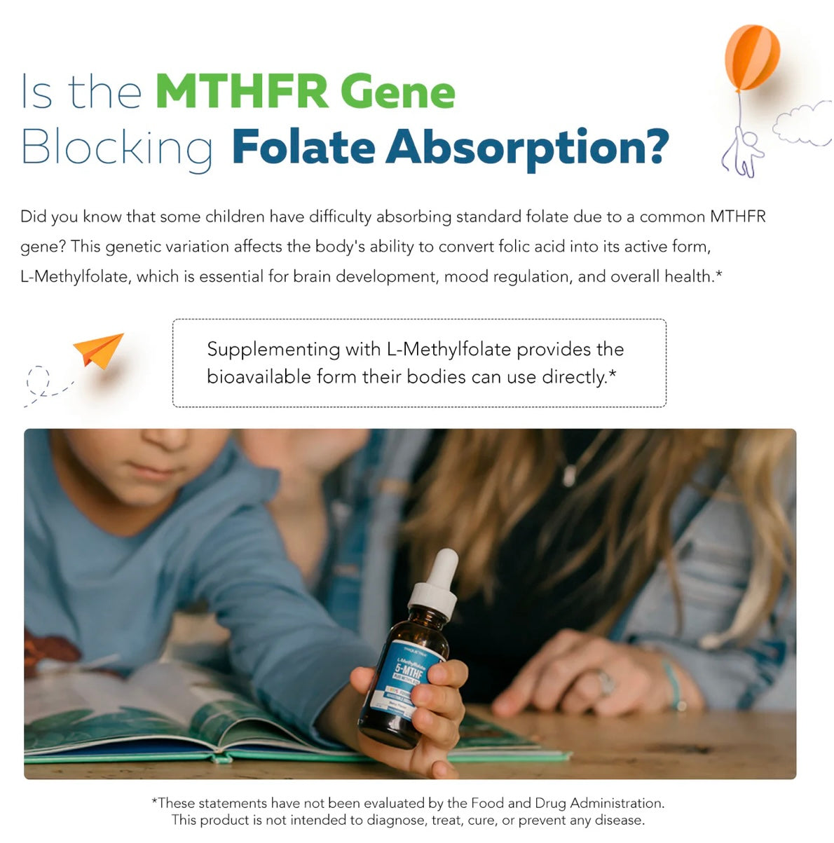 Triquetra Organic Methyl Folate + Methyl B12 Cofactor | Kids Berry Flavour | 30mL