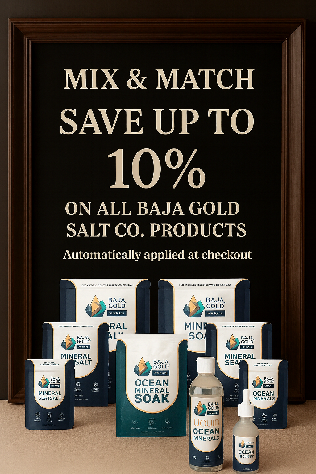 Baja Gold Salt Co Ocean Mineral Soak | Natural Bath Salts | Available in Lavender, Eucalyptus & Unscented Fragrances 907g