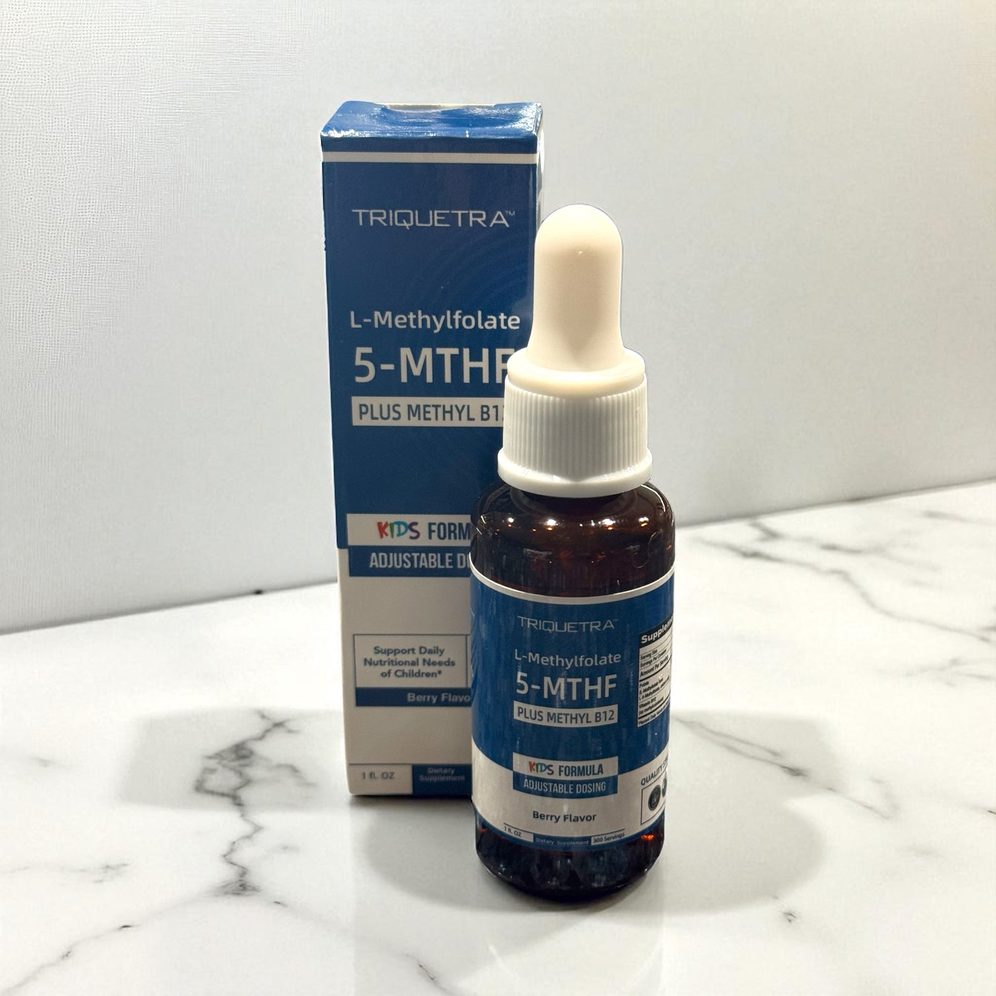 Triquetra Organic Methyl Folate + Methyl B12 Cofactor | Kids Berry Flavour | 30mL