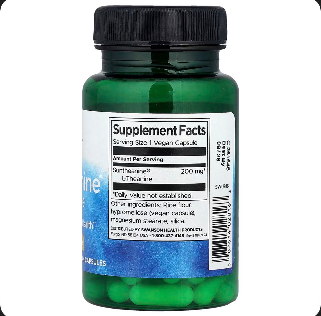 Swanson Suntheanine L-Theanine dietary supplement