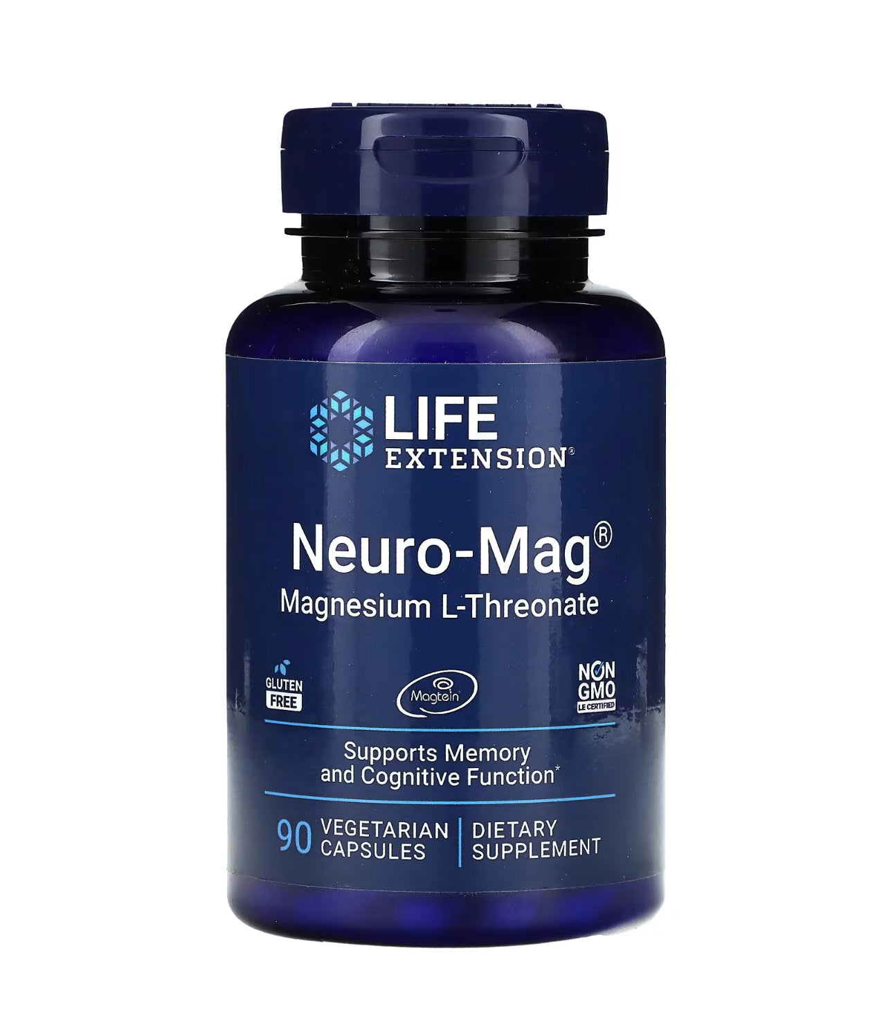 Life Extension Neuro-Mag supplement bottle on a white background