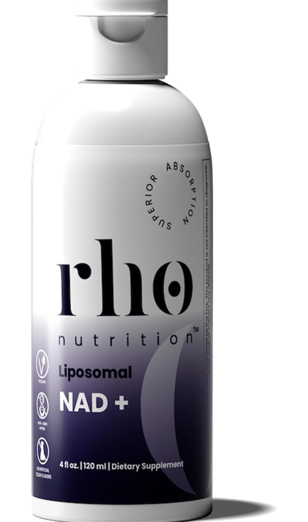 Rho Nutrition Liposomal NAD+ Liquid Supplement with Advanced Absorption Designed For Normal Cellular Health and Energy Metabolism