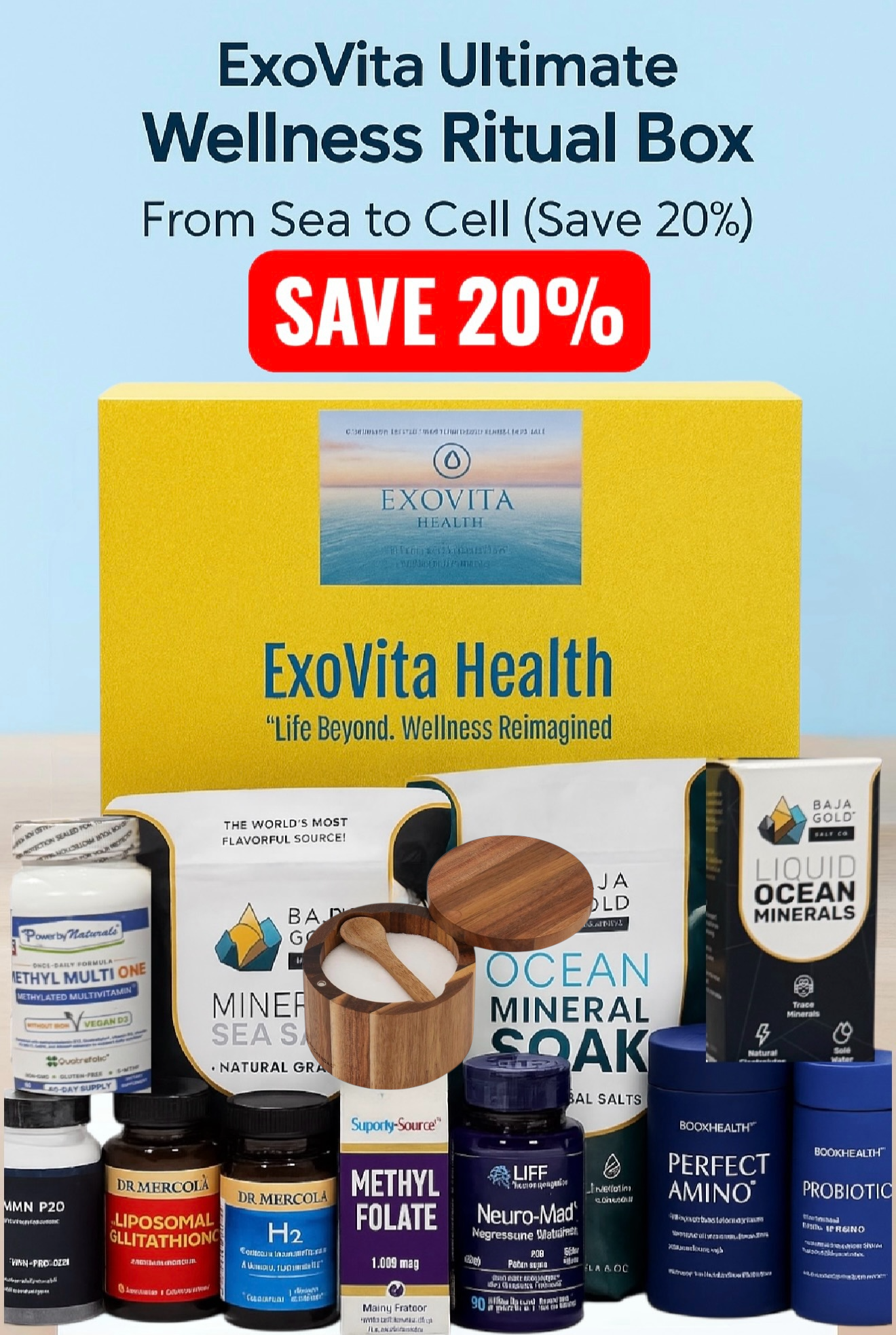 ExoVita Health Ultimate Wellness Ritual Box – From Sea to Cell Save 20%
