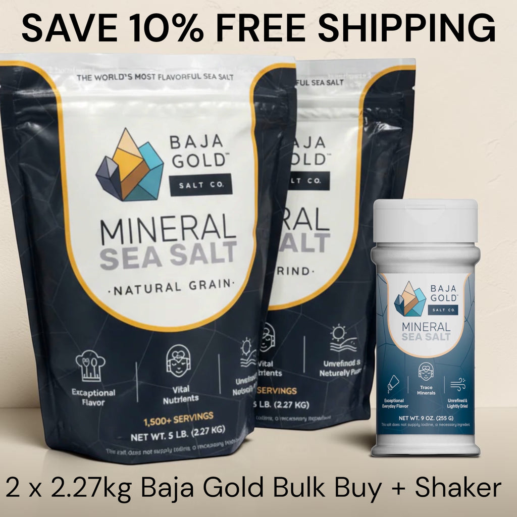 Baja Gold Bulk Buy Mineral Salt Bundle (2 x 2.27kg + Shaker)