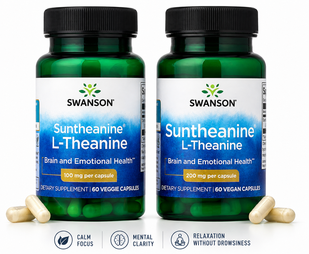  Swanson Suntheanine L-Theanine dietary supplement
